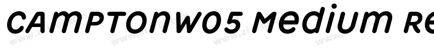 CamptonW05 Medium Re字体转换